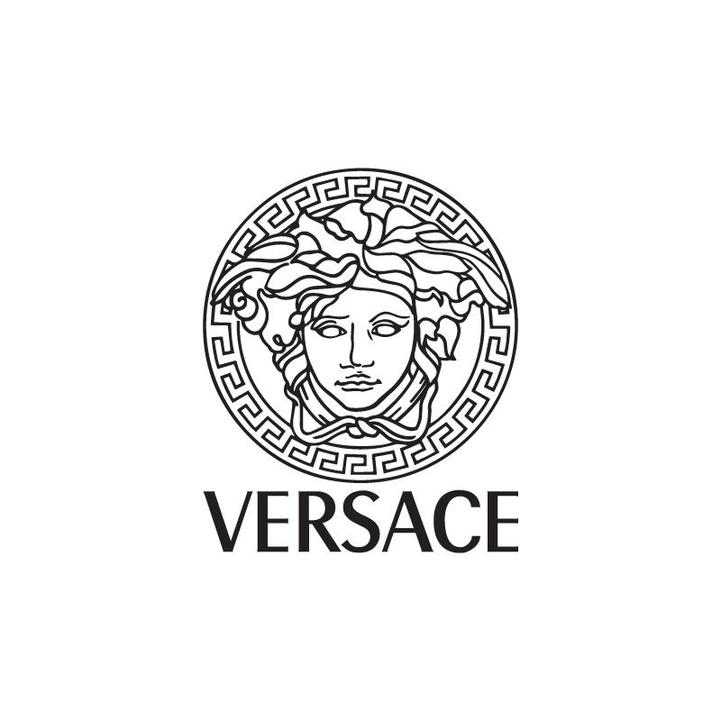 Sticker Medusa Versace Couleur Noir Dimension (côté le plus grand) 20 cm