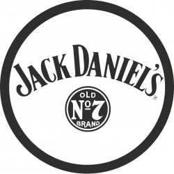 Sticker Jack Daniel's rond