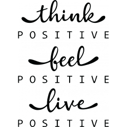 Sticker Positive  Attitude