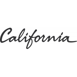 Sticker California name