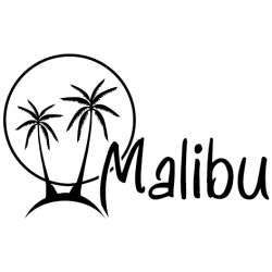 Sticker palmiers Malibu