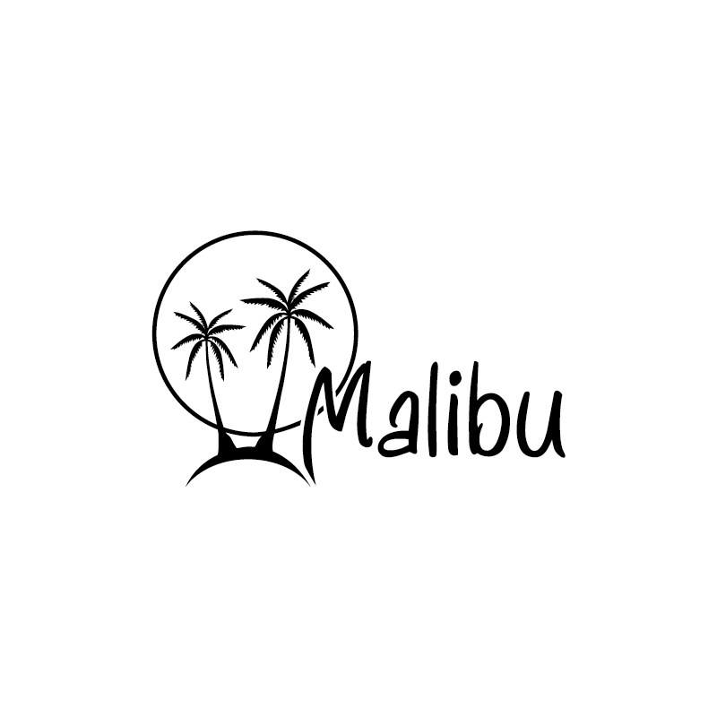 Sticker palmiers Malibu