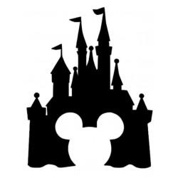 Sticker Château tête Mickey