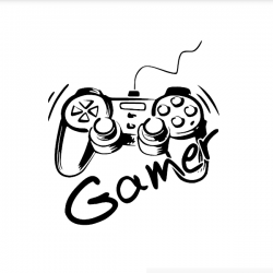 sticker manette gamer play stickers autocollant geek jeux vidéo stiko