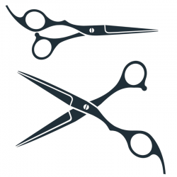 Hairdresser scissors sticker HAIRDRESSING SALON business signage sticker