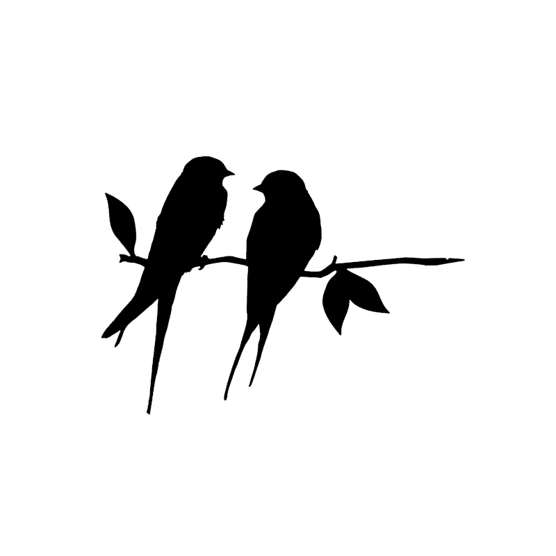 Sticker / Branch bird stickers decals nature