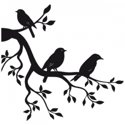 Sticker / Branch bird stickers decals nature