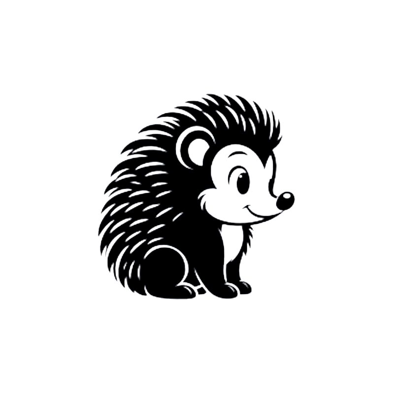 Decal Hedgehog sticker