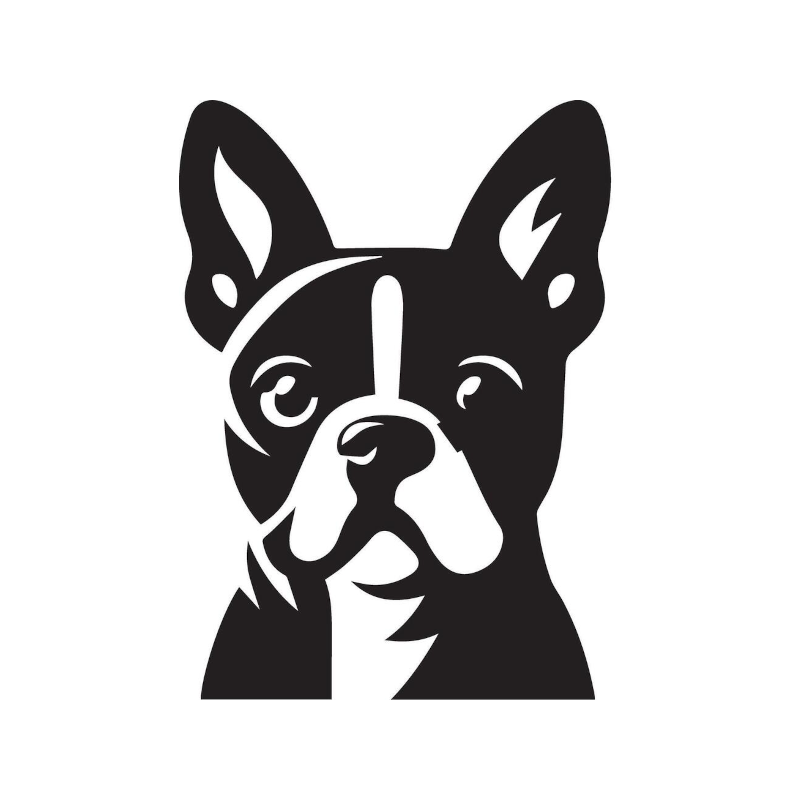 Autocollant bouledogue français chien