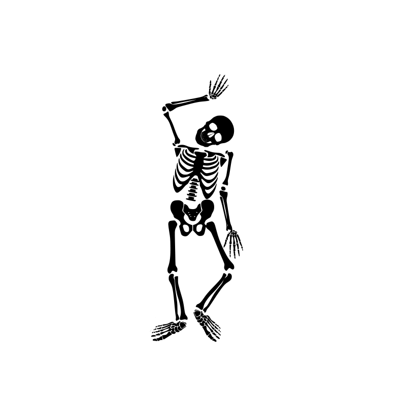 decals halloween skeleton