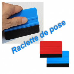 Application squeegee with felt edge