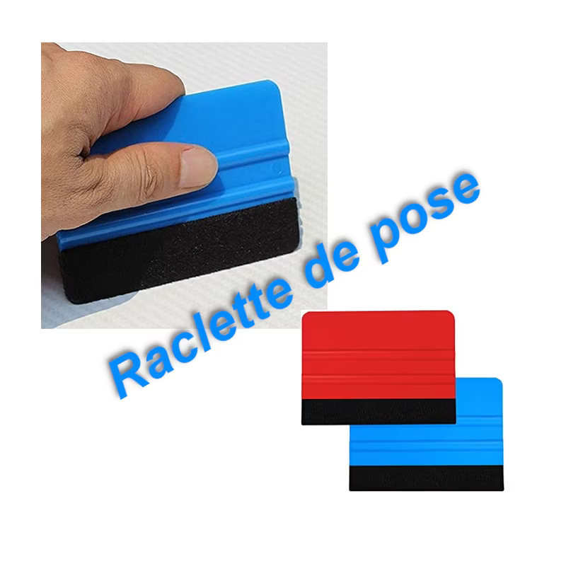 Application squeegee with felt edge